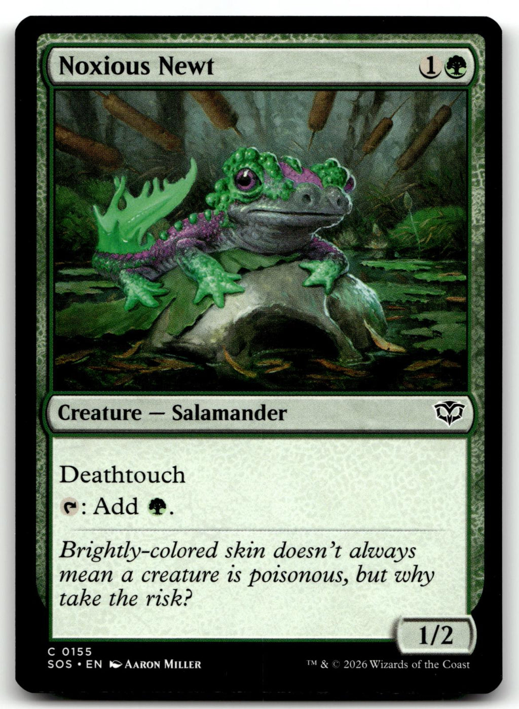 Noxious Newt 155 Common Secrets of Strixhaven Magic: The Gathering Near Mint