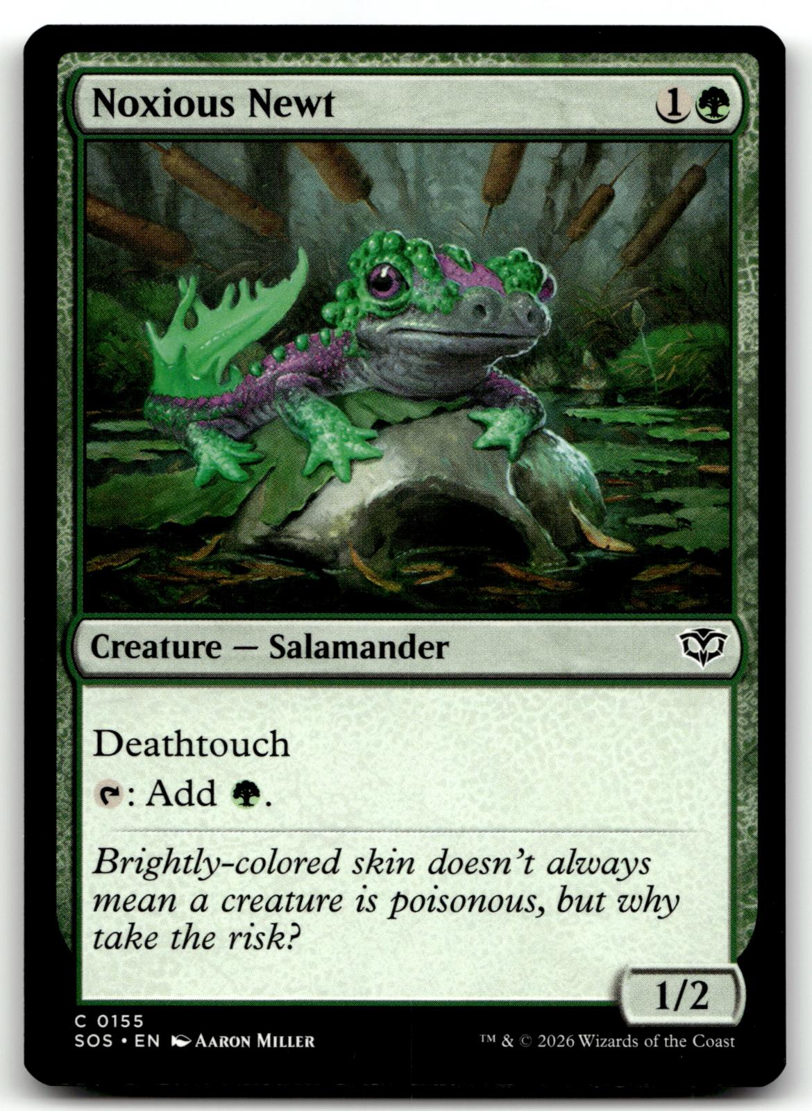 Noxious Newt 155 Common Secrets of Strixhaven Magic: The Gathering Near Mint