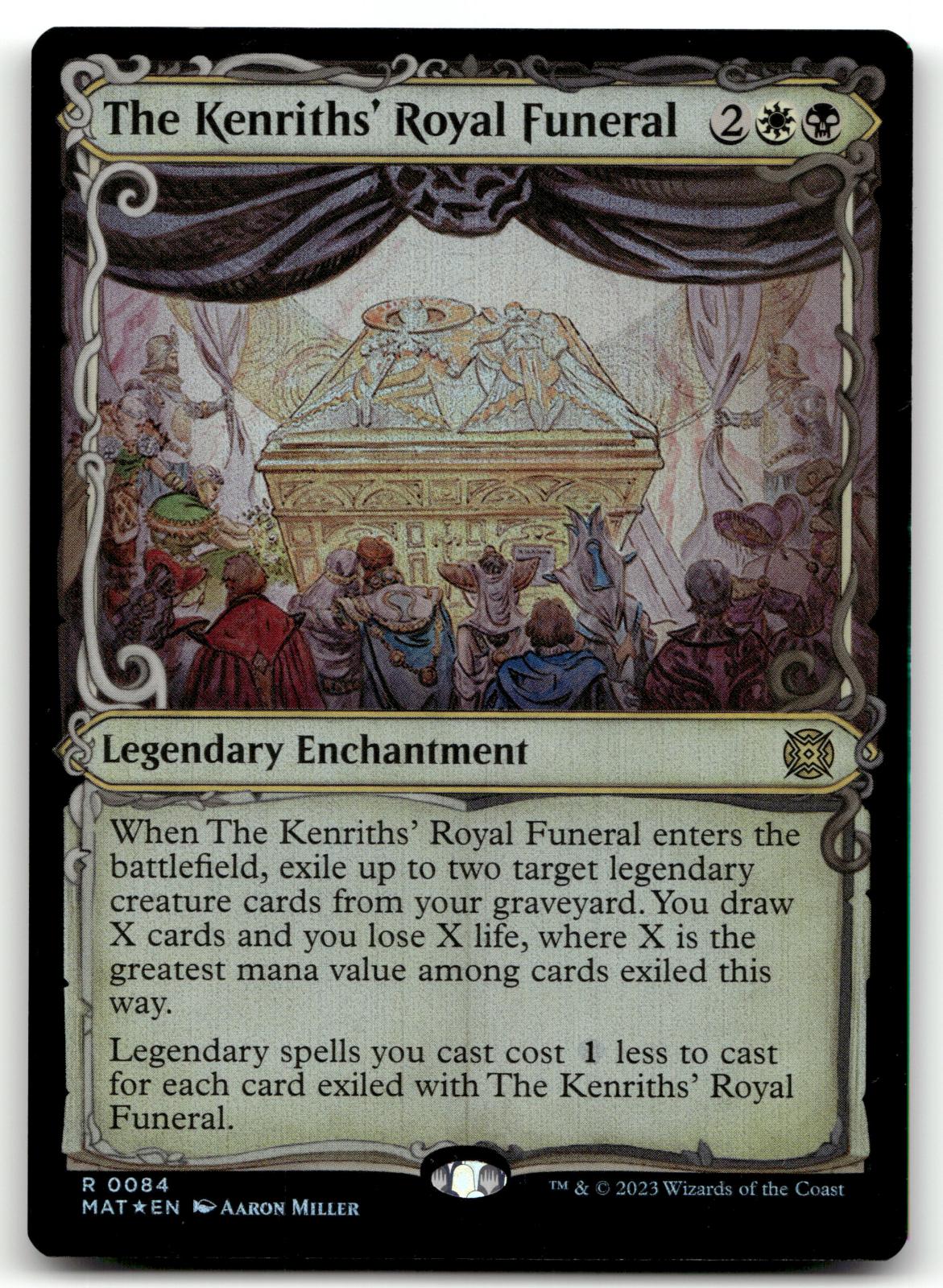 The Kenriths' Royal Funeral (Showcase) 84 March of the Machine: The Aftermath Magic: The Gathering Foil NM
