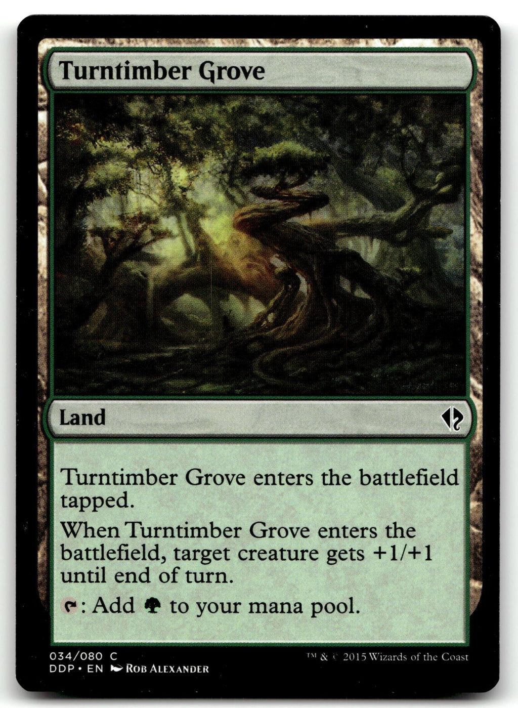 Turntimber Grove 34 Duel Decks: Zendikar vs. Eldrazi Magic: The Gathering NM