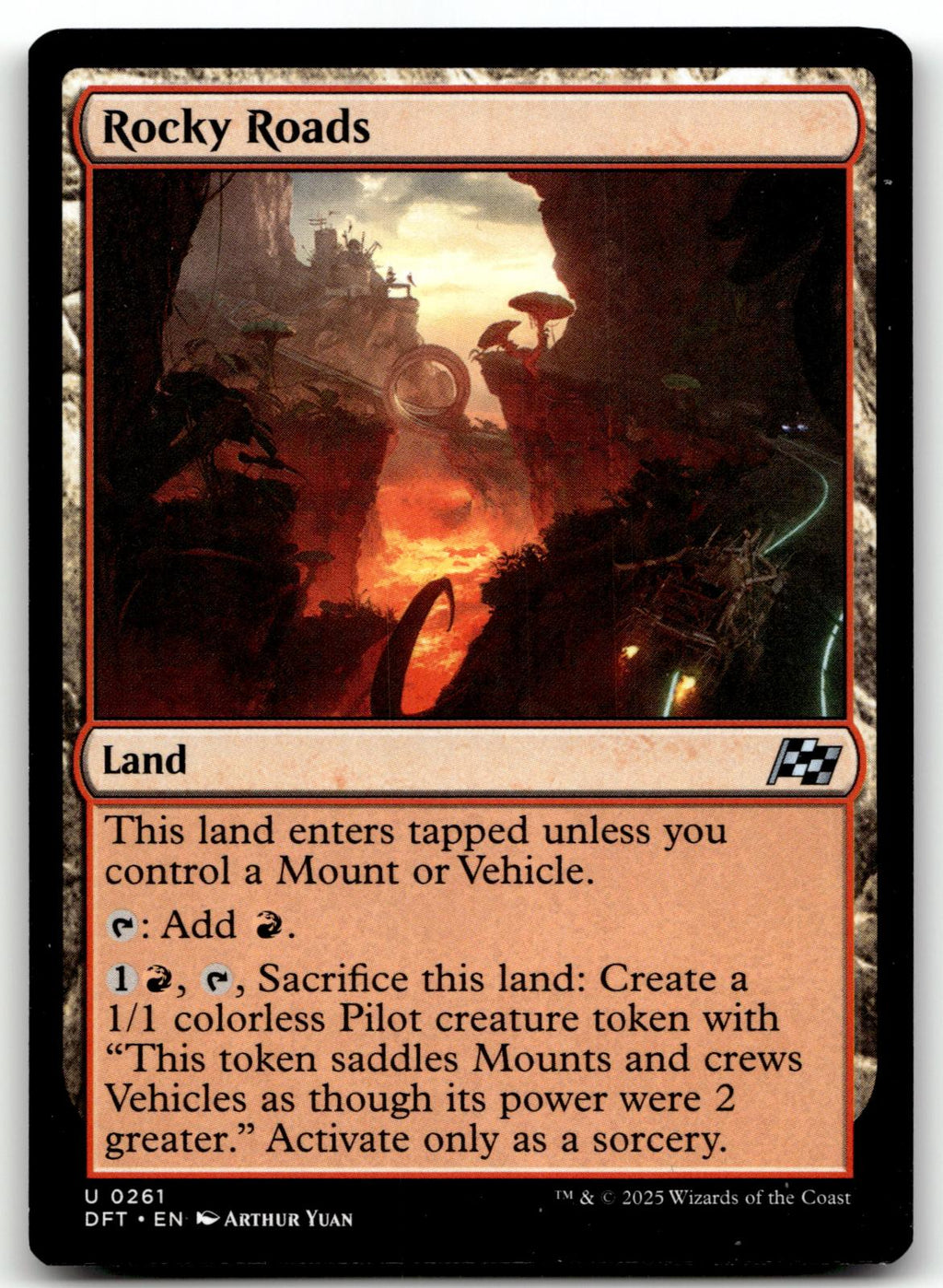 Rocky Roads 261 Uncommon Aetherdrift Magic: The Gathering Near Mint