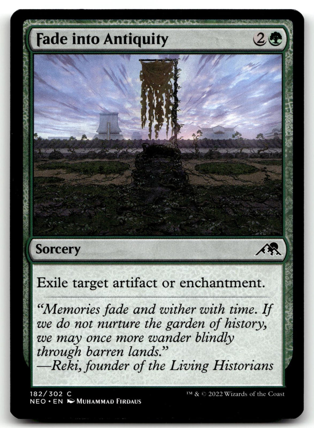 Fade into Antiquity 182 Common Kamigawa: Neon Dynasty Magic: The Gathering NM