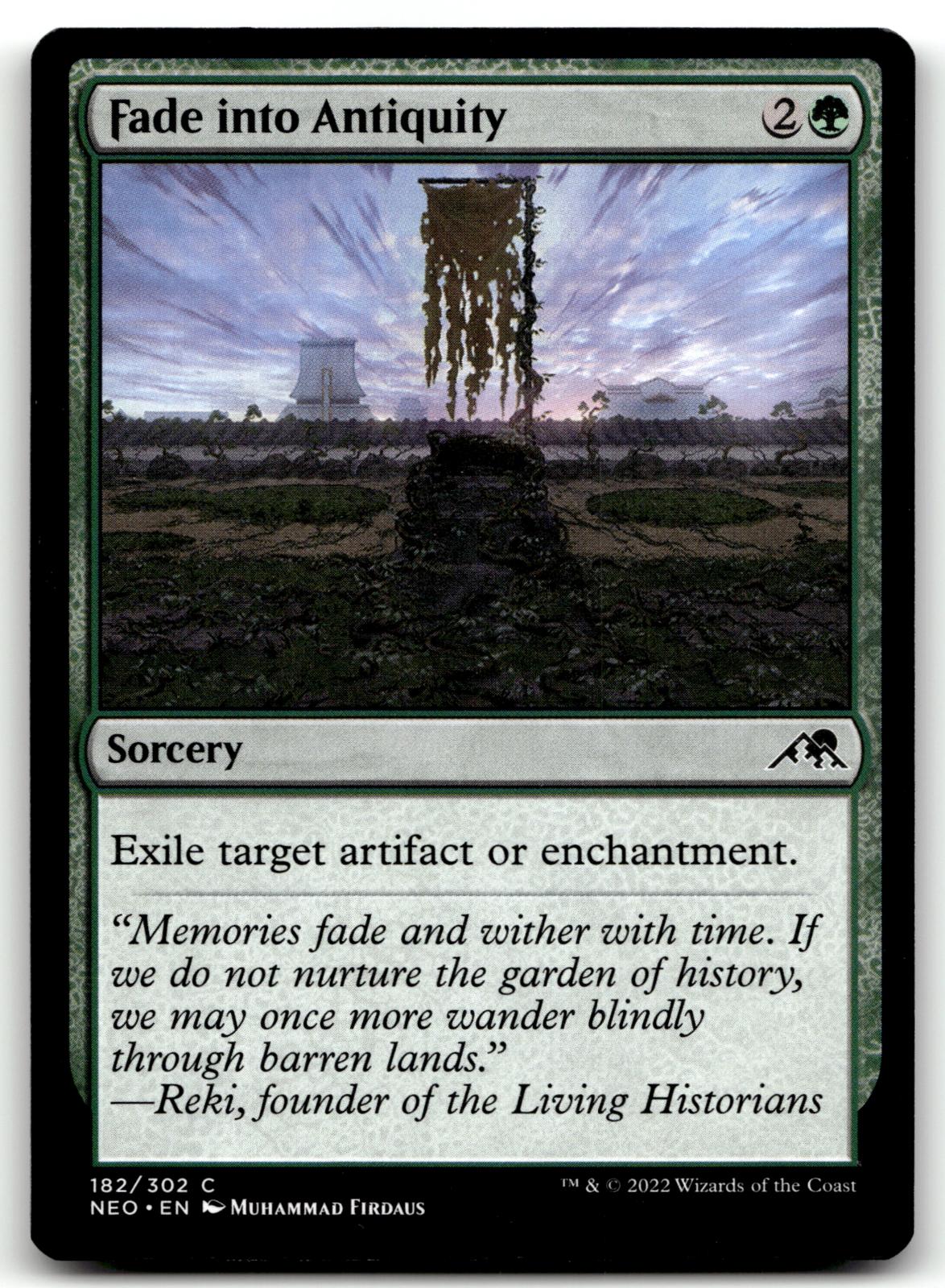 Fade into Antiquity 182 Common Kamigawa: Neon Dynasty Magic: The Gathering NM