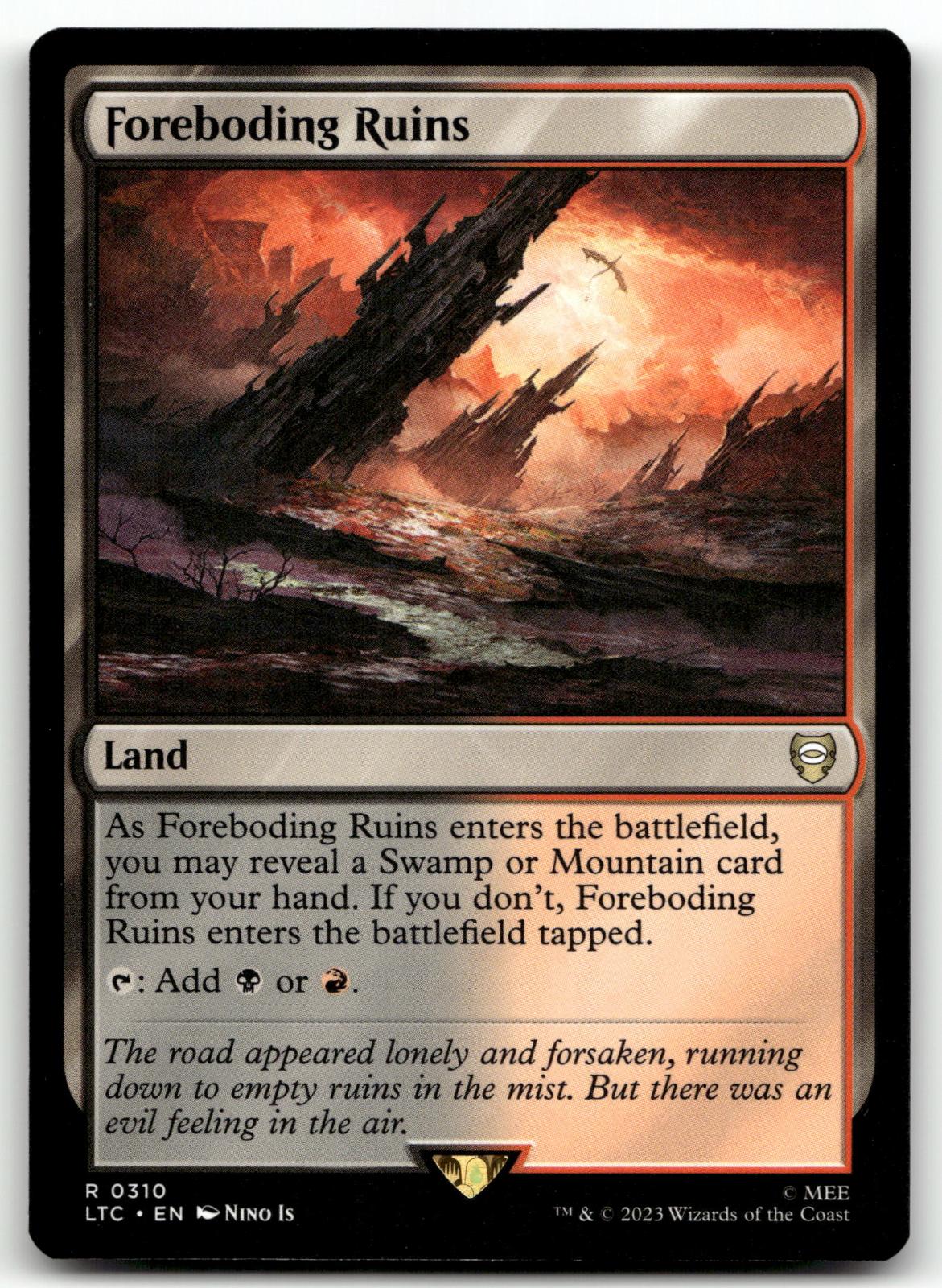 Foreboding Ruins 310 Commander: The Lord of the Rings: Tales of Middle-earth 