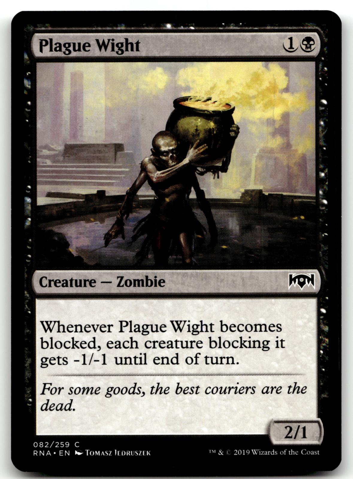 Plague Wight 82 Common Ravnica Allegiance Magic: The Gathering Near Mint