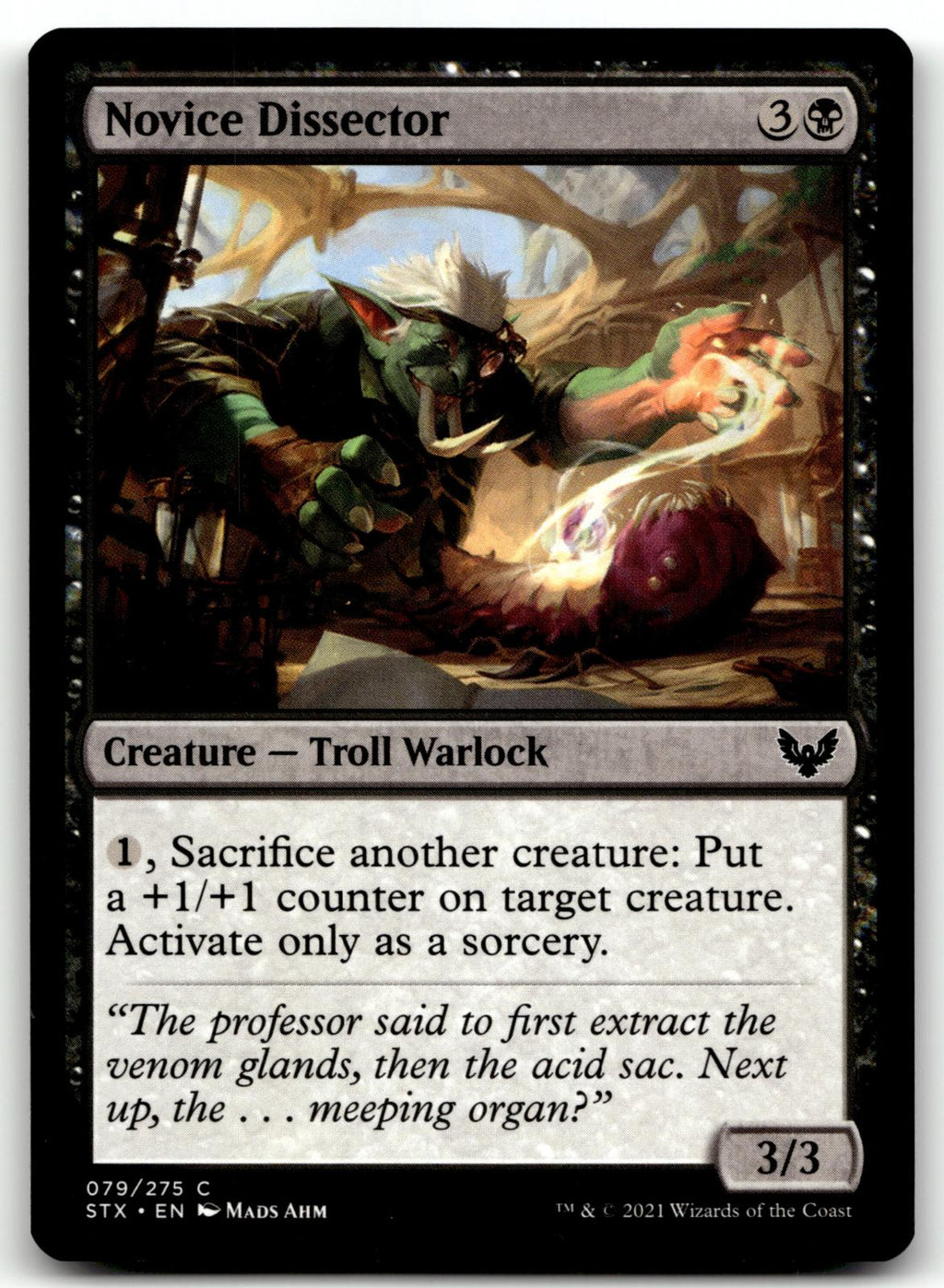 Novice Dissector 79 Common Strixhaven: School of Mages Magic: The Gathering NM