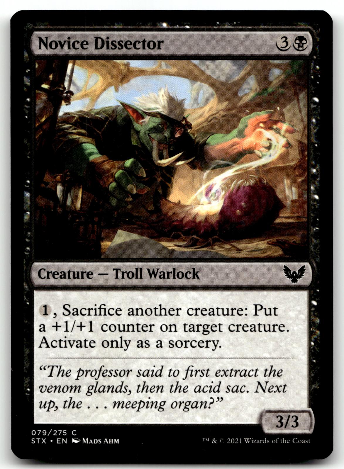 Novice Dissector 79 Common Strixhaven: School of Mages Magic: The Gathering NM