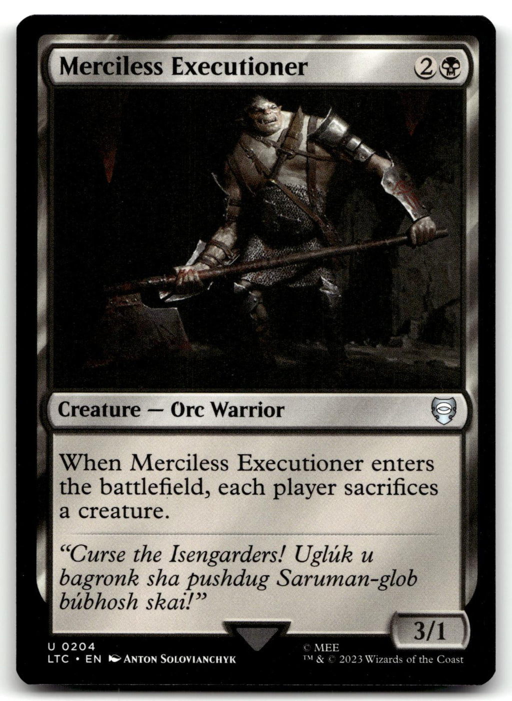 Merciless Executioner 204 Commander: The Lord of the Rings: 