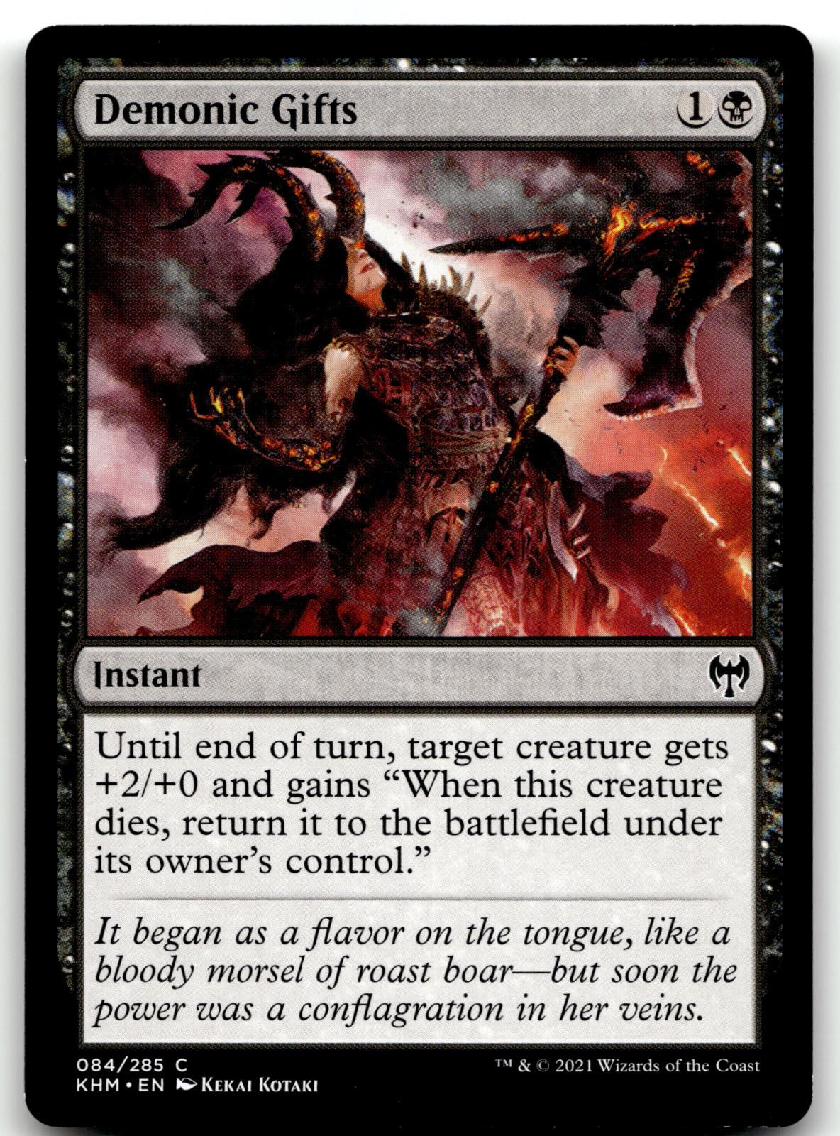Demonic Gifts 84 Common Kaldheim Magic: The Gathering Near Mint