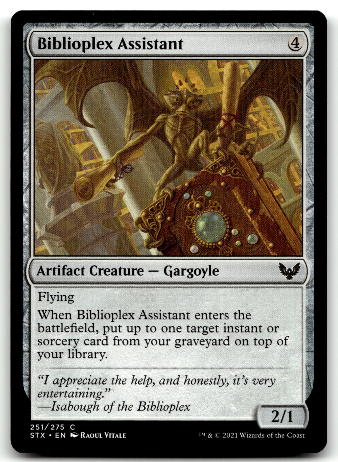 Biblioplex Assistant 251 Strixhaven: School of Mages Magic: The Gathering NM