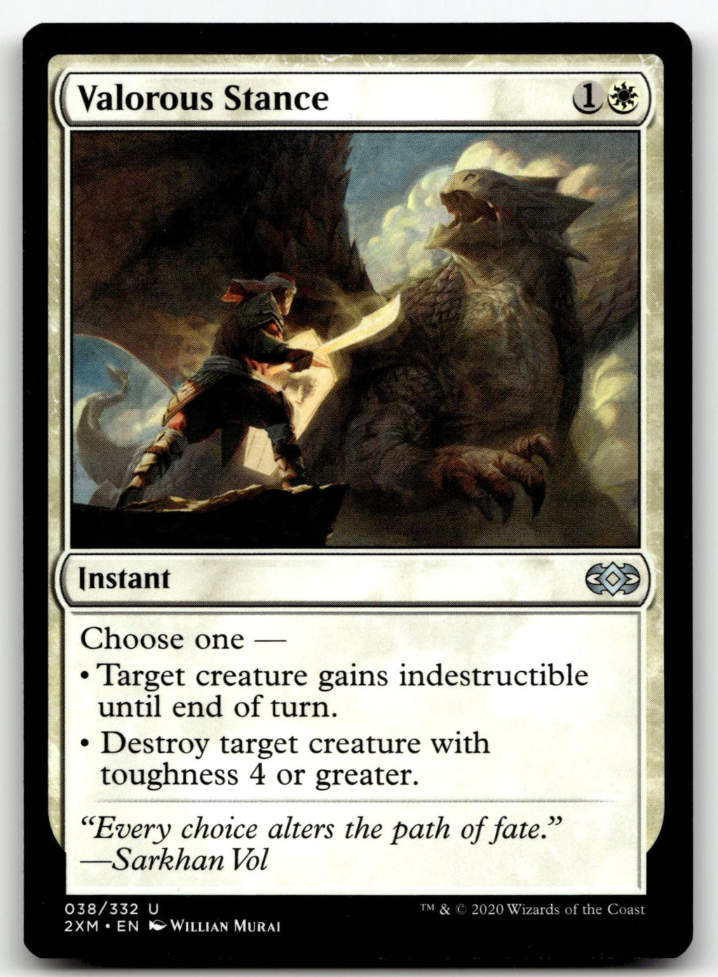 Valorous Stance 38 Uncommon Double Masters Magic: The Gathering Near Mint