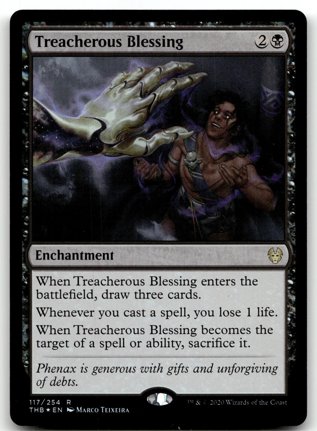 Treacherous Blessing 117 Rare Theros Beyond Death Magic: The Gathering Foil NM
