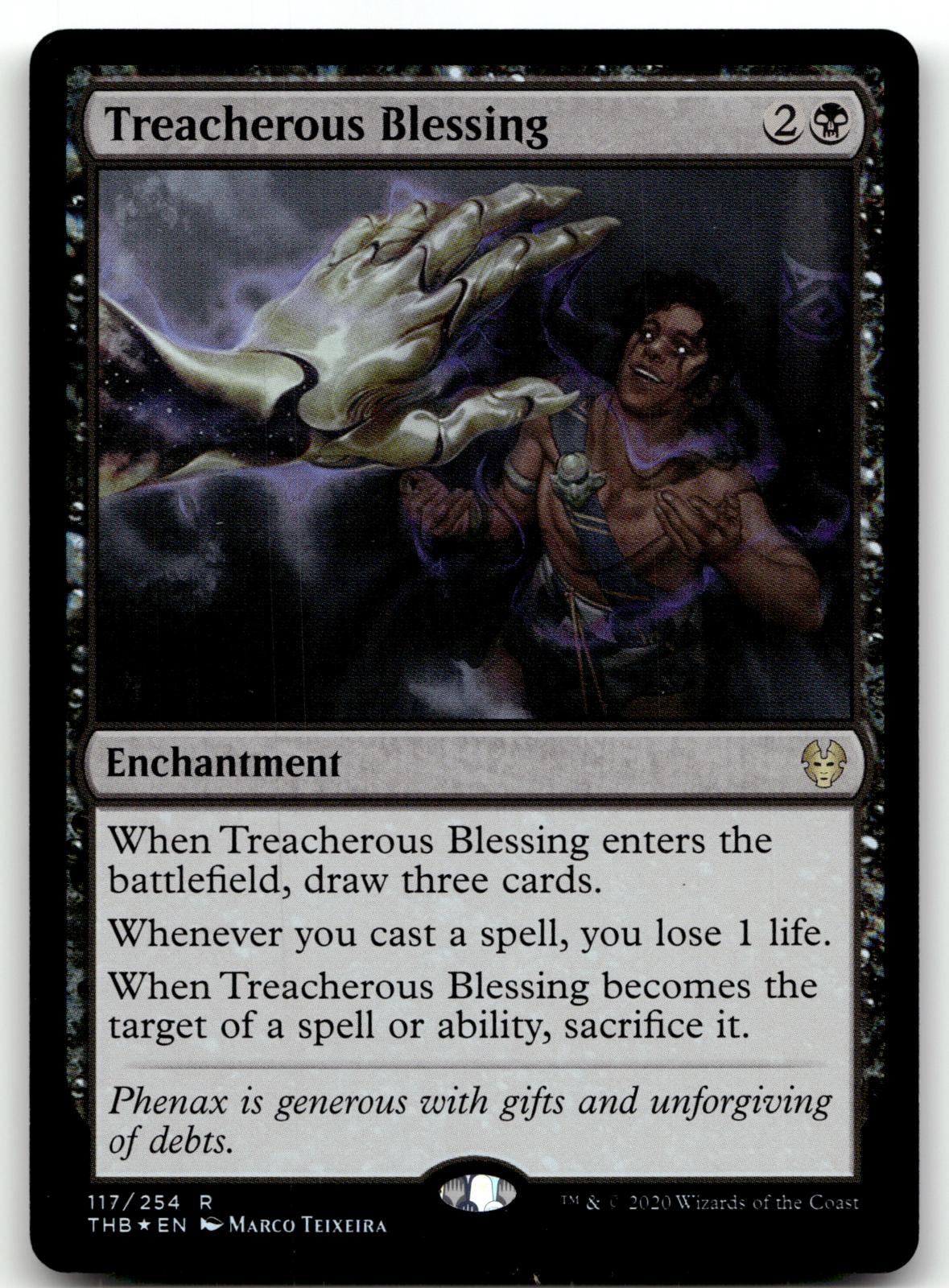 Treacherous Blessing 117 Rare Theros Beyond Death Magic: The Gathering Foil NM