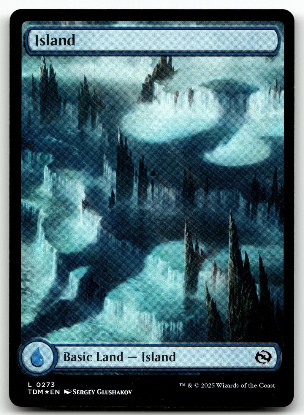 Island (0273) 273 Land Tarkir: Dragonstorm Magic: The Gathering Foil Near Mint