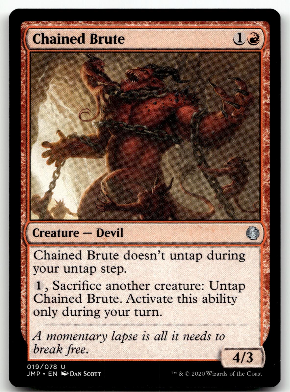 Chained Brute 19 Uncommon Jumpstart Magic: The Gathering Near Mint