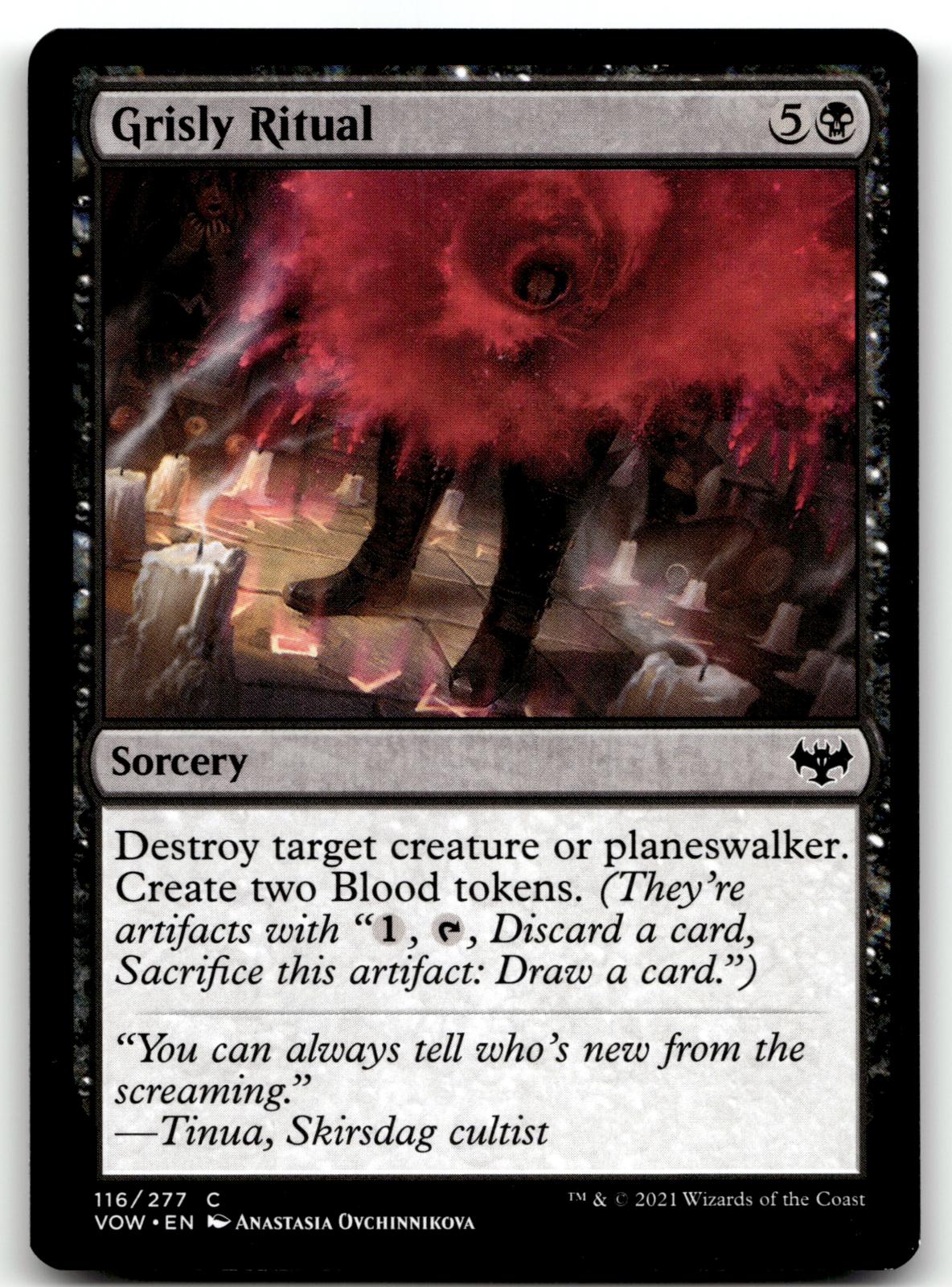 Grisly Ritual 116 Common Innistrad: Crimson Vow Magic: The Gathering Near Mint