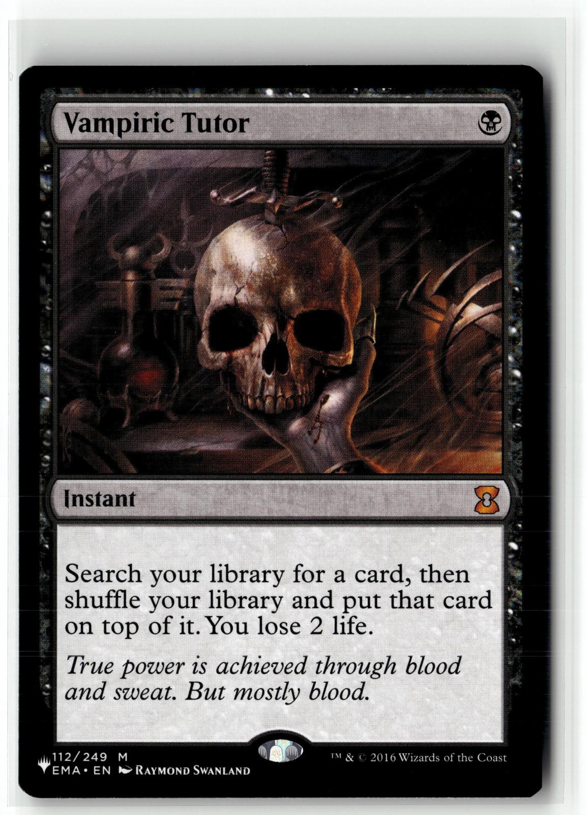 Vampiric Tutor 112 Mythic Eternal Masters Magic: The Gathering Near Mint