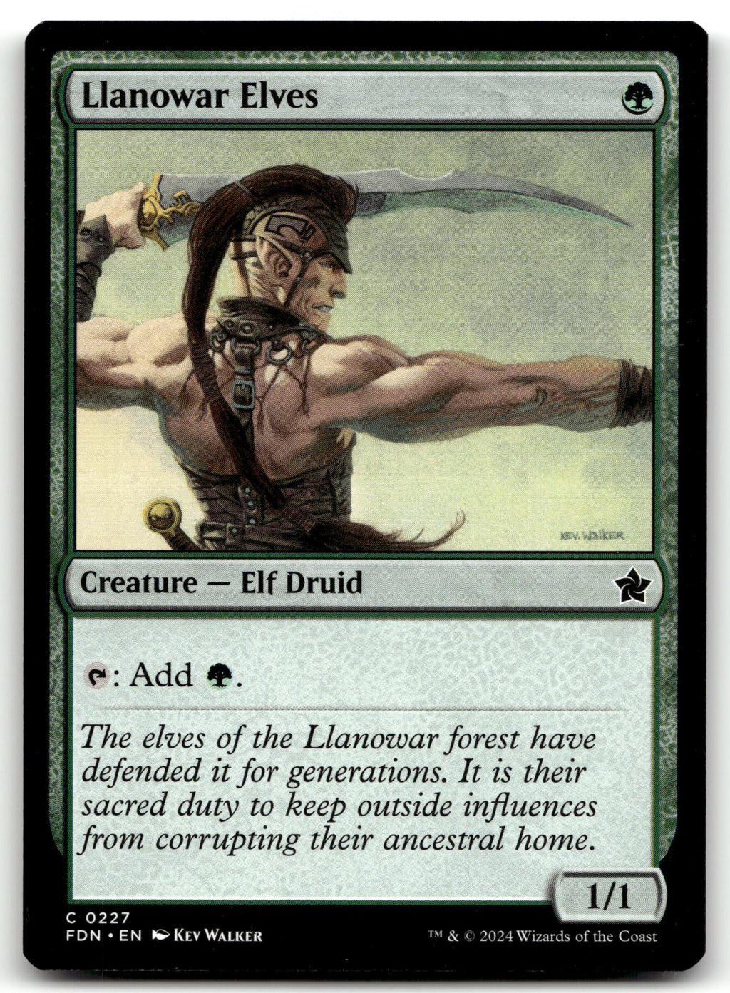 Llanowar Elves 227 Common Foundations Magic: The Gathering Near Mint