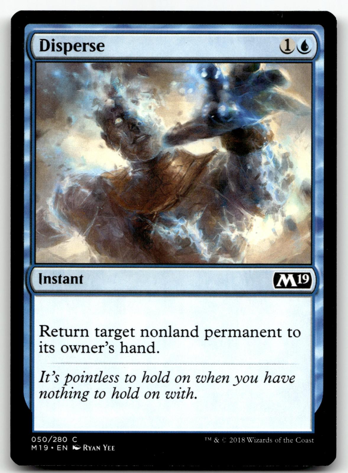 Disperse 50 Common Core Set 2019 Magic: The Gathering Near Mint