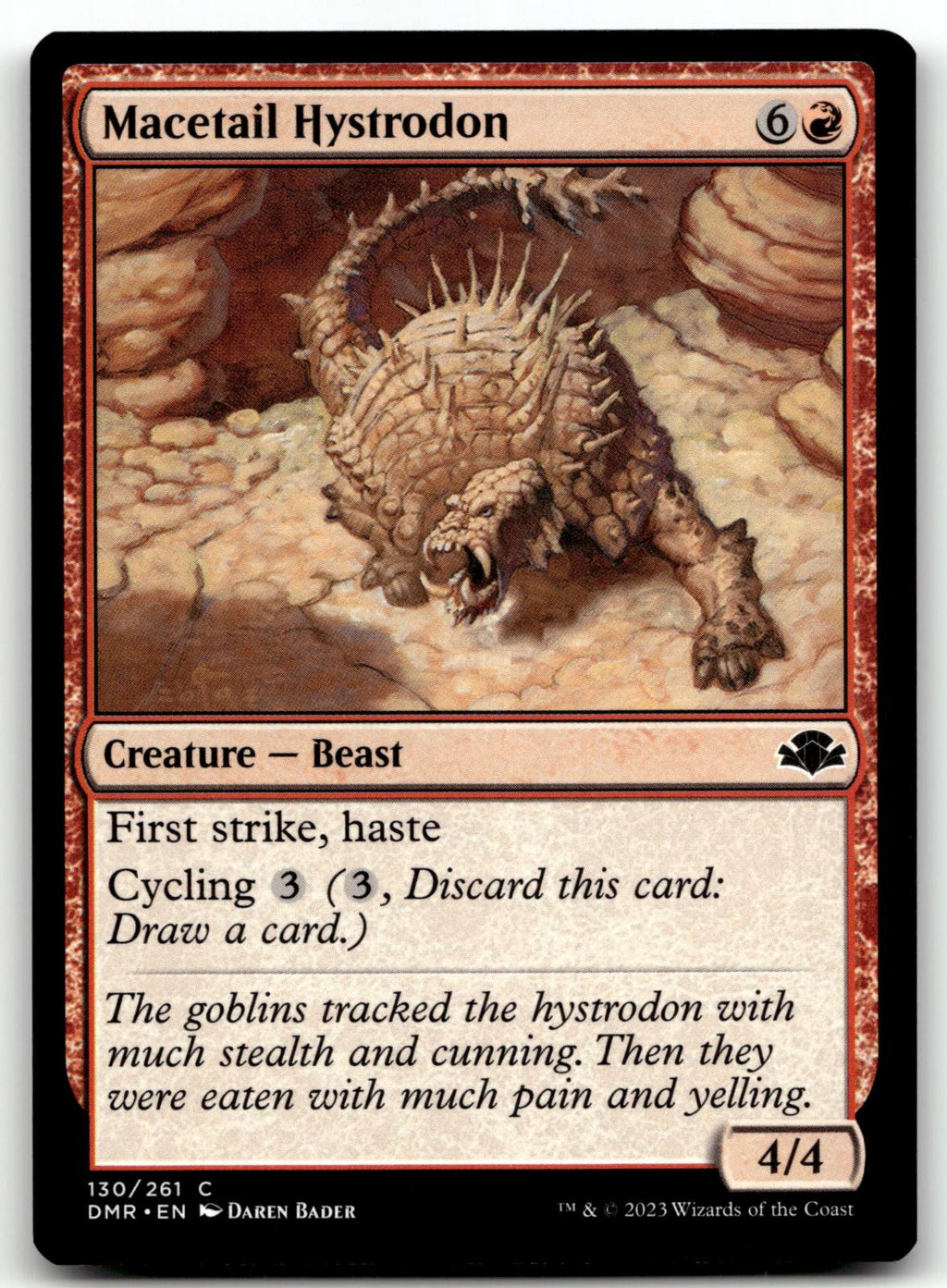 Macetail Hystrodon 130 Common Dominaria Remastered Magic: The Gathering NM