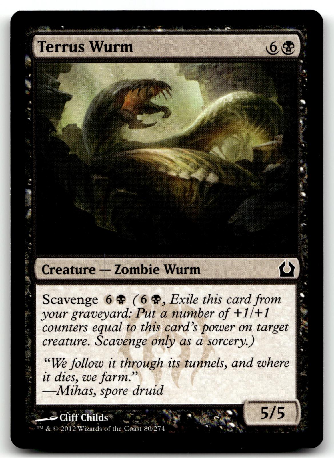 Terrus Wurm 80 Common Return to Ravnica Magic: The Gathering Near Mint