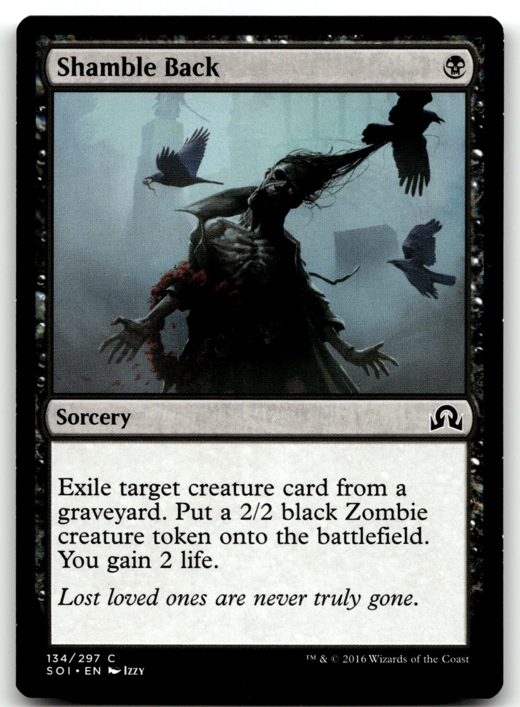 Shamble Back 134 Common Shadows over Innistrad Magic: The Gathering Near Mint