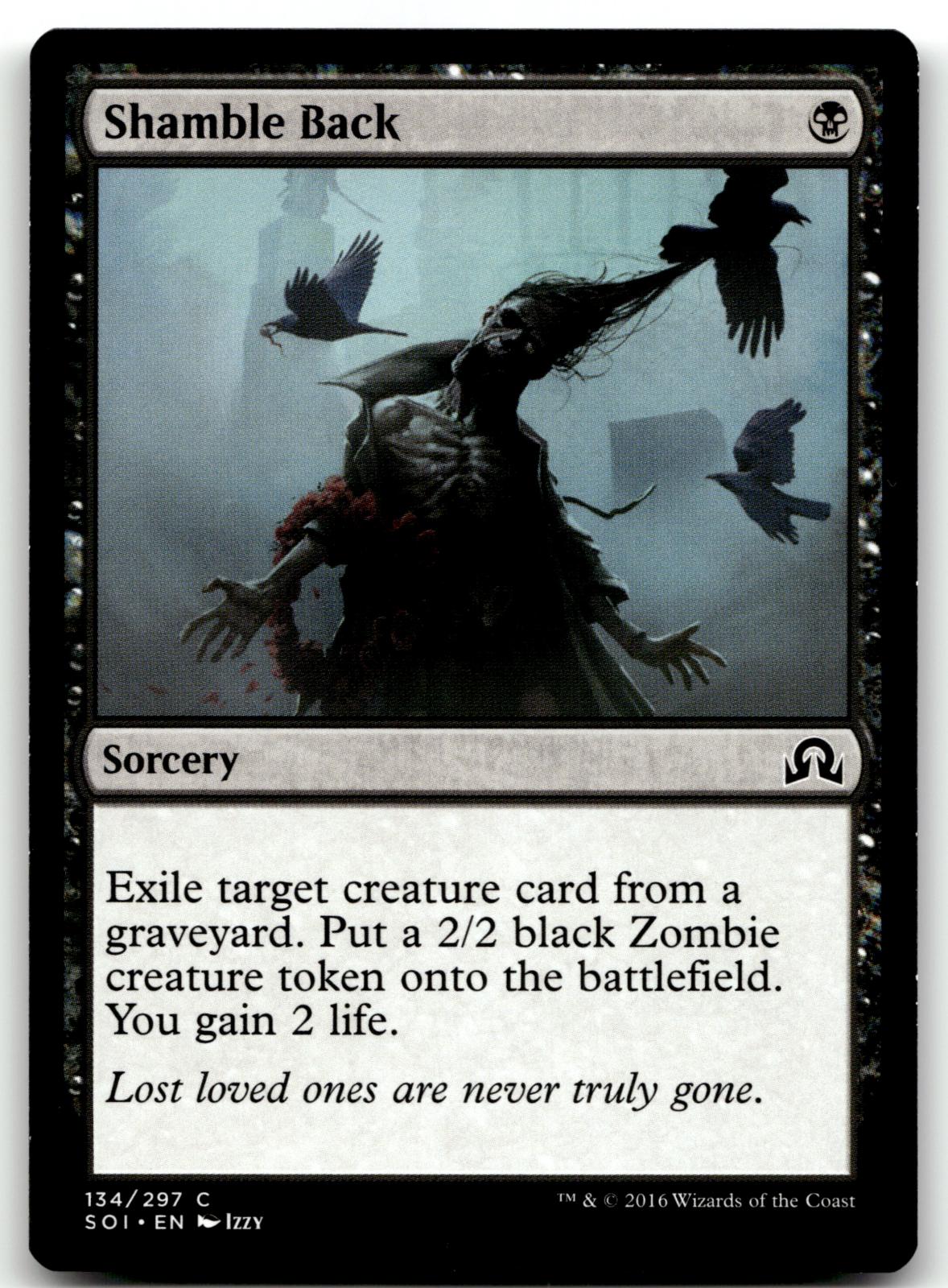 Shamble Back 134 Common Shadows over Innistrad Magic: The Gathering Near Mint