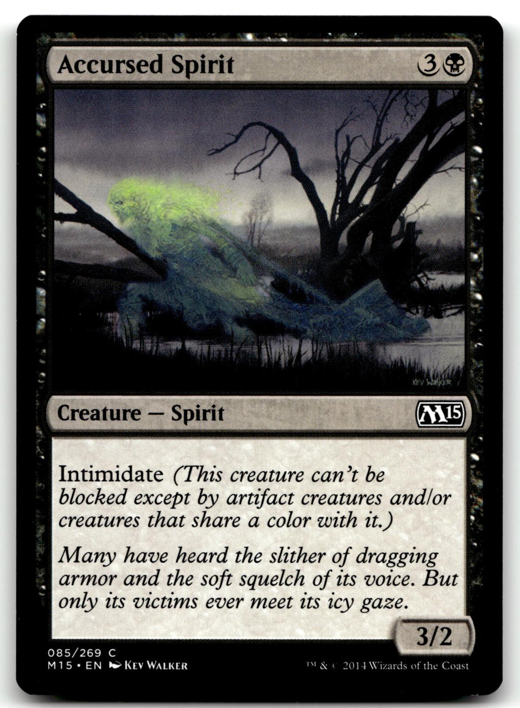 Accursed Spirit 85 Common Magic 2015 (M15) Magic: The Gathering Near Mint