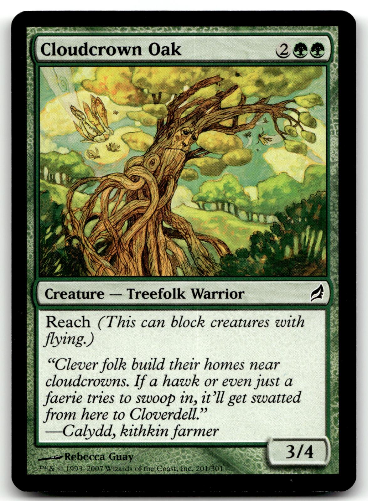 Cloudcrown Oak 201 Common Lorwyn Magic: The Gathering Near Mint