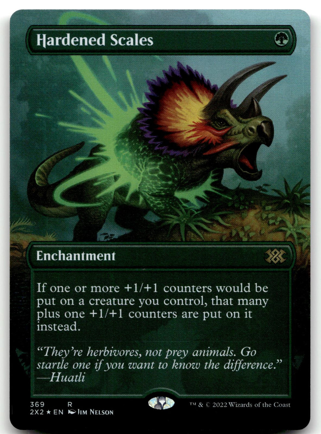 Hardened Scales (Borderless) 369 Double Masters 2022 Magic: The Gathering Foil NM