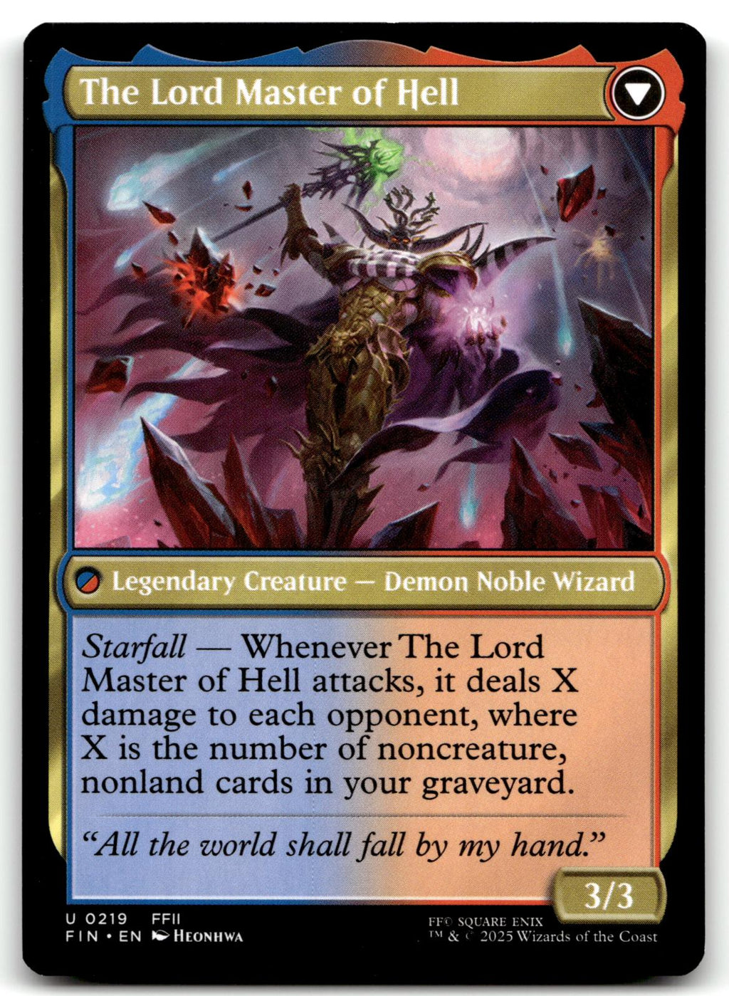 The Emperor of Palamecia 219 Uncommon FINAL FANTASY Magic: The Gathering NM