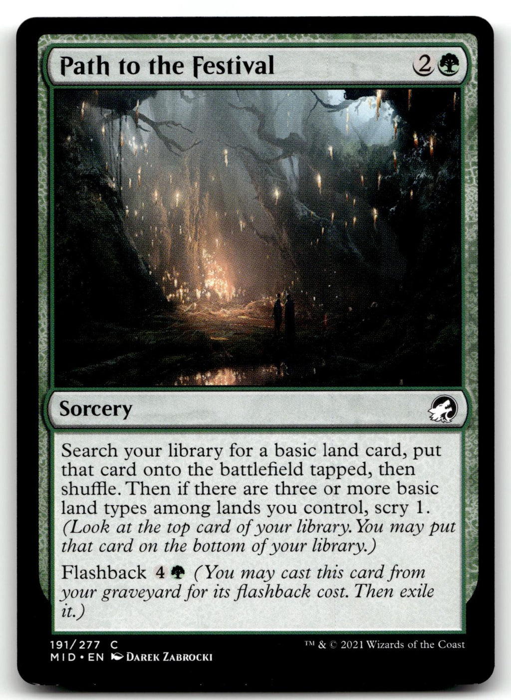 Path to the Festival 191 Common Innistrad: Midnight Hunt Magic: The Gathering NM