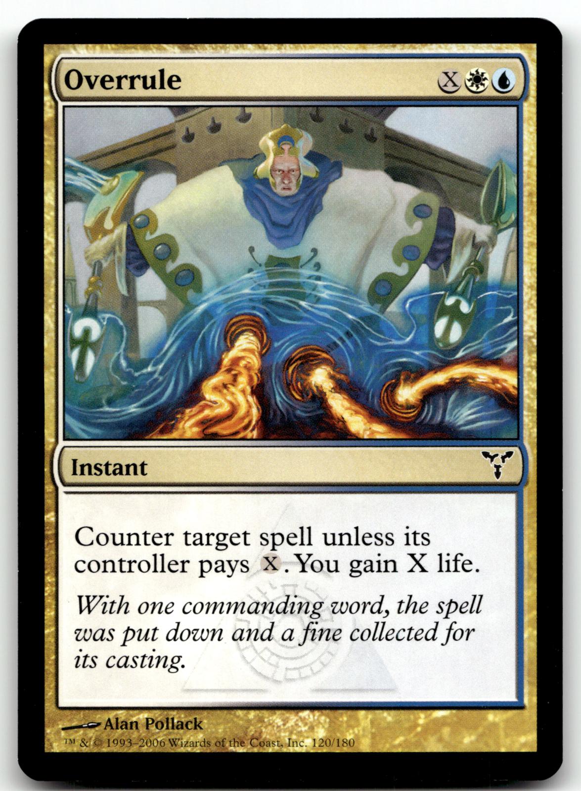 Overrule 120 Common Dissension Magic: The Gathering Near Mint