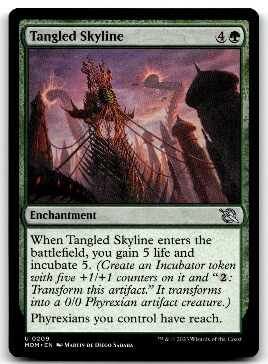 Tangled Skyline 209 Uncommon March of the Machine Magic: The Gathering Near Mint