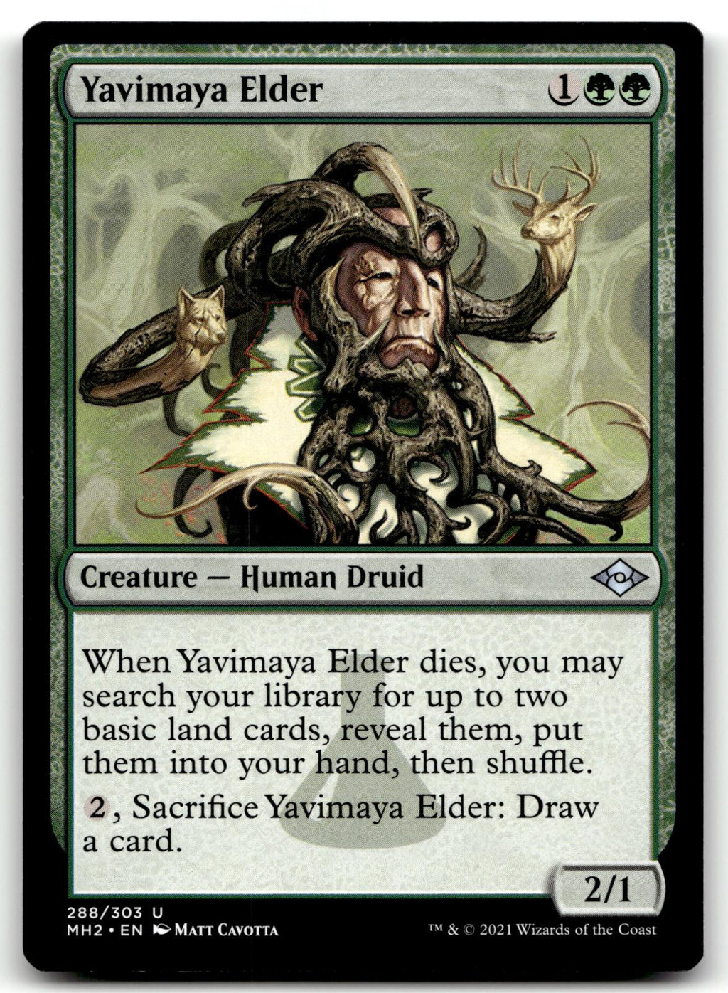 Yavimaya Elder 288 Uncommon Modern Horizons 2 Magic: The Gathering Near Mint