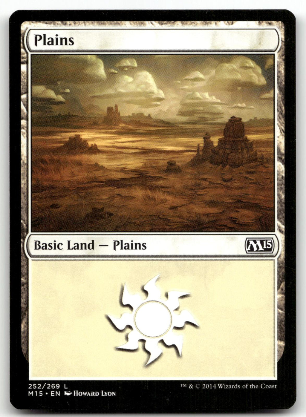 Plains (252) 252 Land Magic 2015 (M15) Magic: The Gathering Near Mint