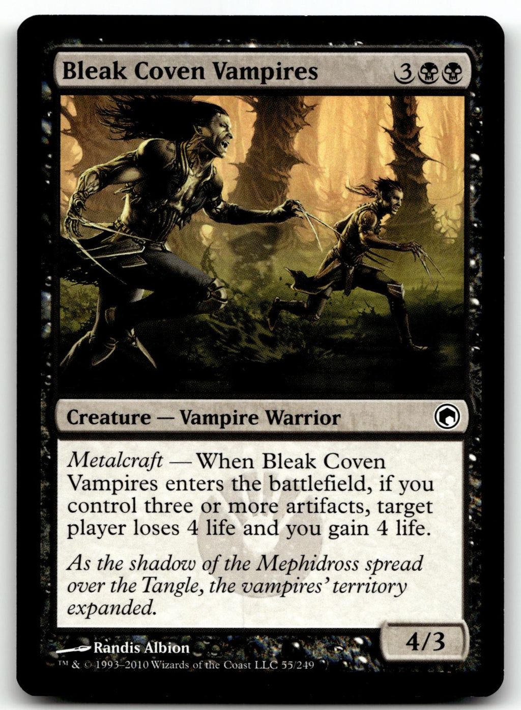 Bleak Coven Vampires 55 Common Scars of Mirrodin Magic: The Gathering Near Mint