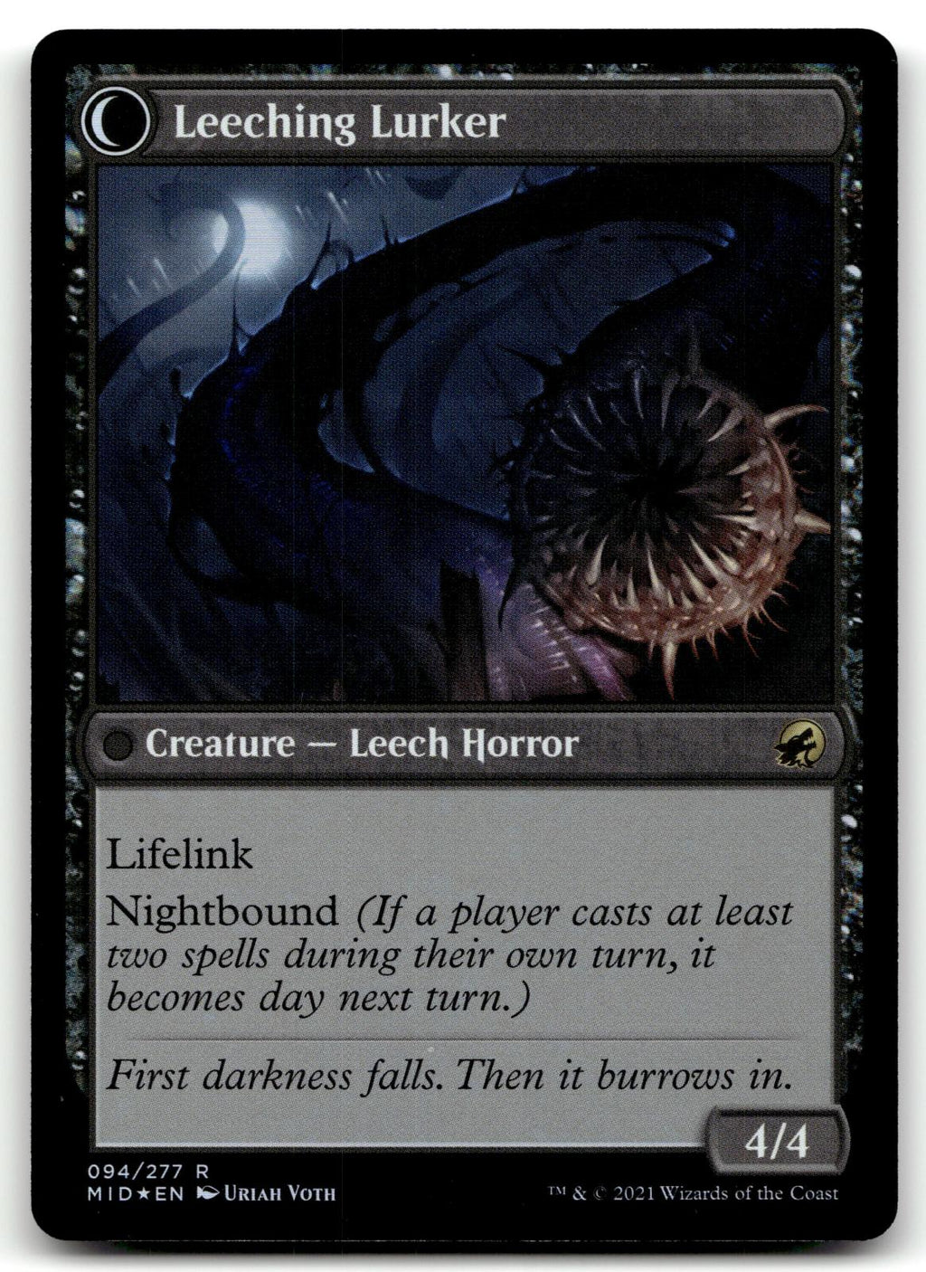 Curse of Leeches 94 Rare Innistrad: Midnight Hunt Magic: The Gathering Foil NM