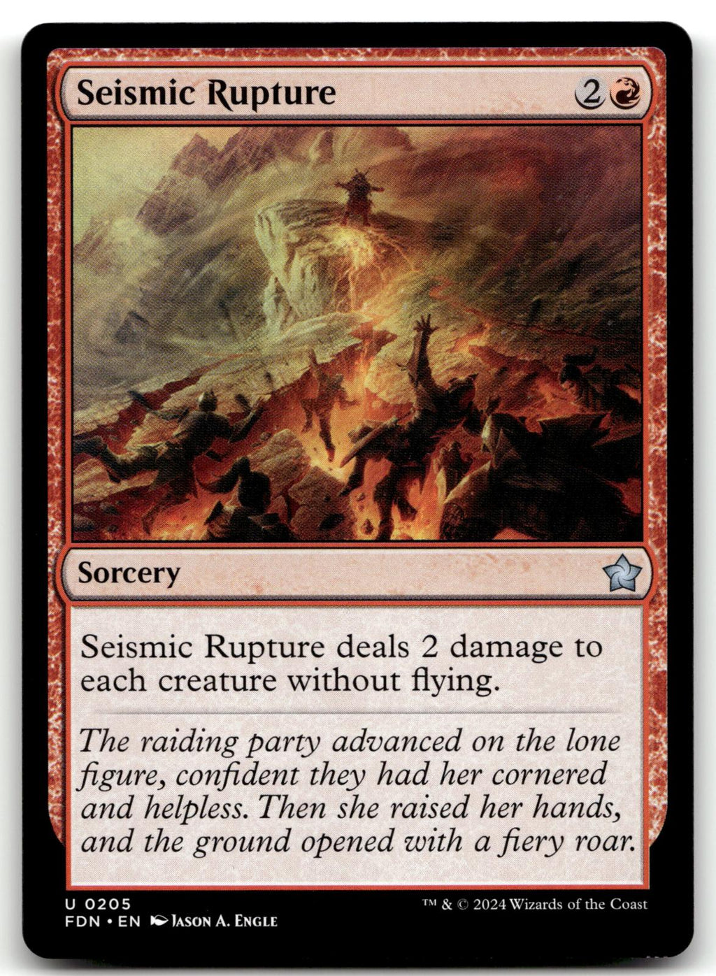 Seismic Rupture 205 Uncommon Foundations Magic: The Gathering Near Mint