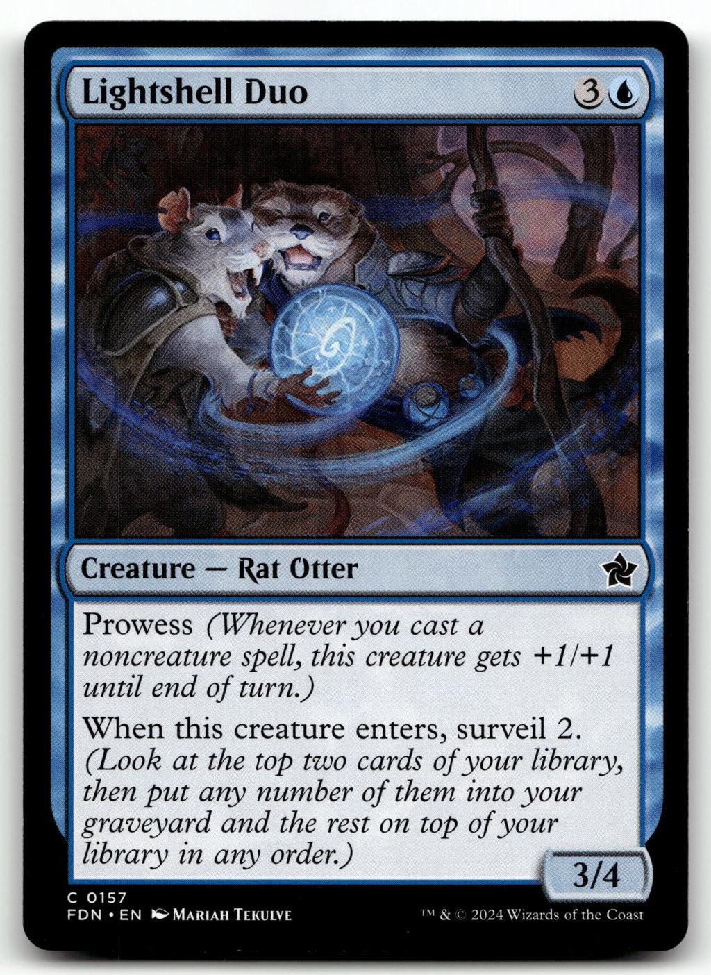 Lightshell Duo 157 Common Foundations Magic: The Gathering Near Mint