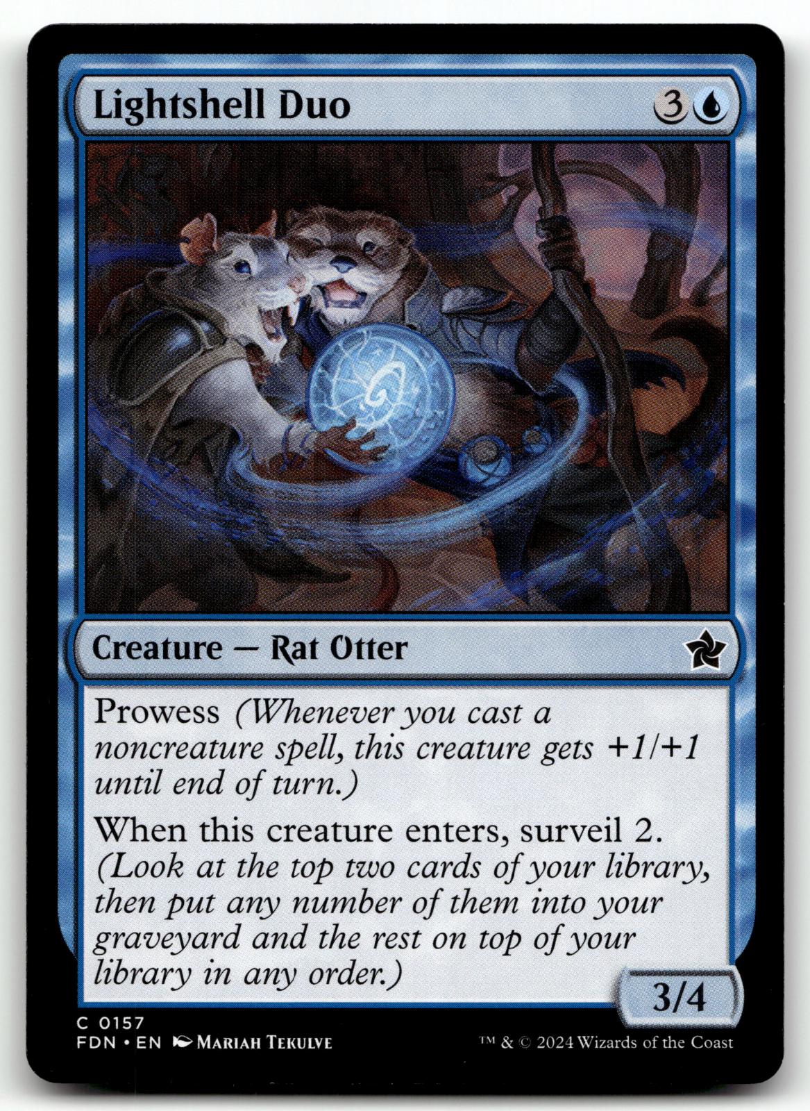 Lightshell Duo 157 Common Foundations Magic: The Gathering Near Mint