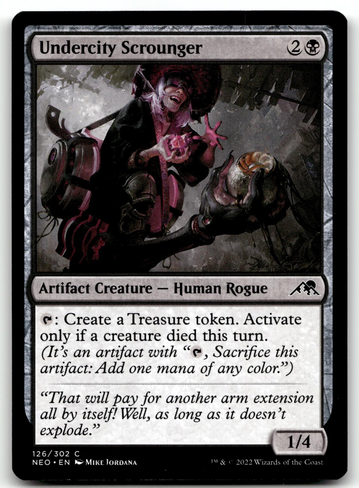 Undercity Scrounger 126 Common Kamigawa: Neon Dynasty Magic: The Gathering NM