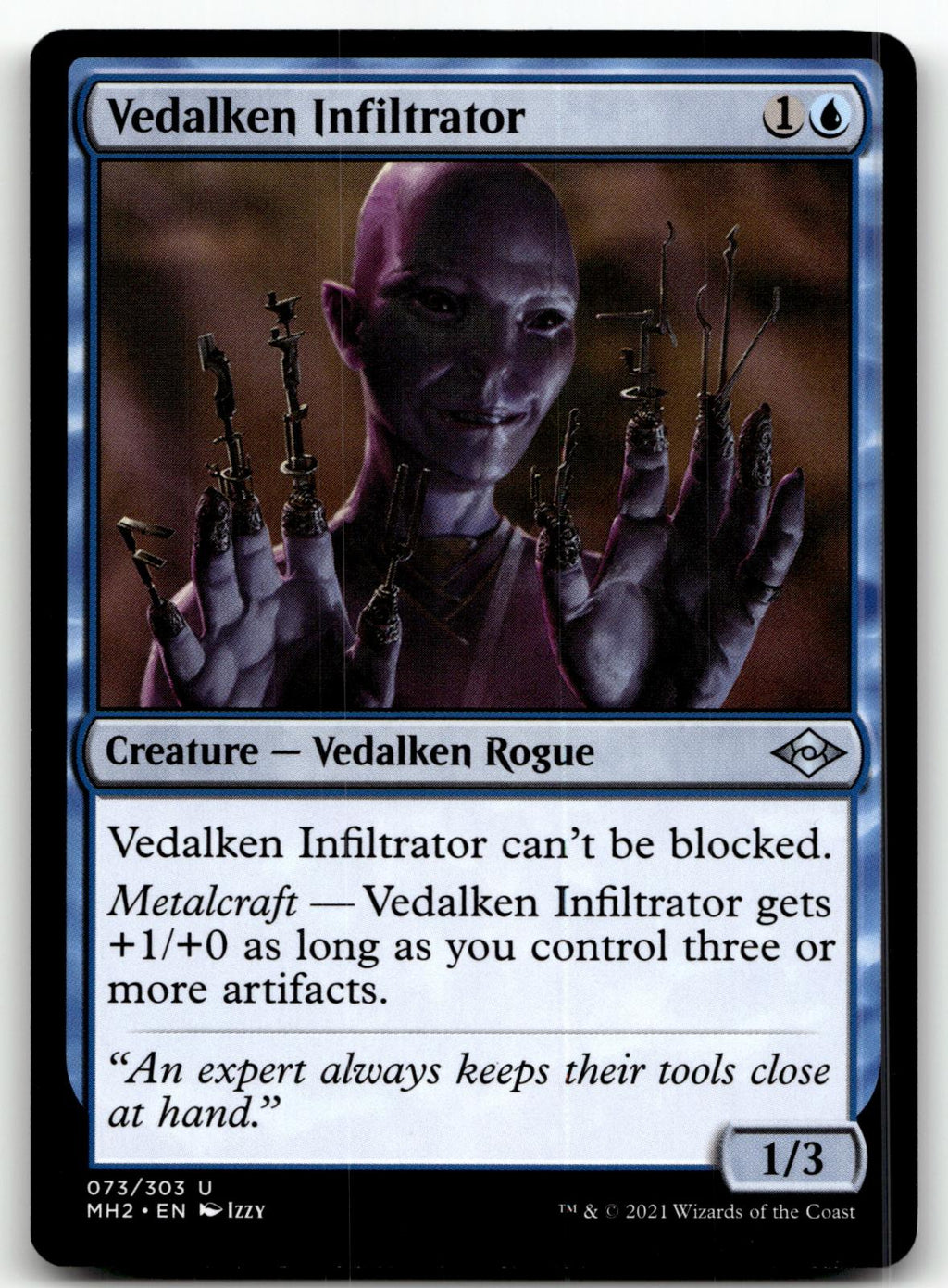 Vedalken Infiltrator 73 Uncommon Modern Horizons 2 Magic: The Gathering NM