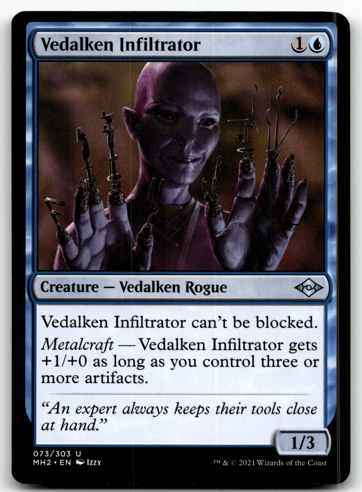 Vedalken Infiltrator 73 Uncommon Modern Horizons 2 Magic: The Gathering NM