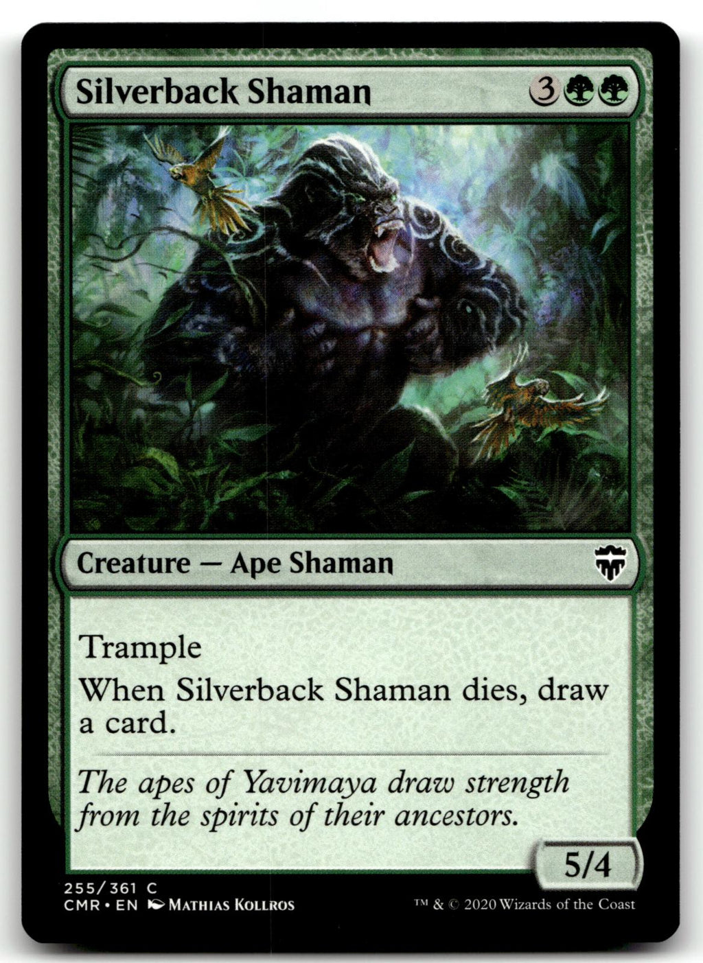Silverback Shaman 255 Common Commander Legends Magic: The Gathering Near Mint