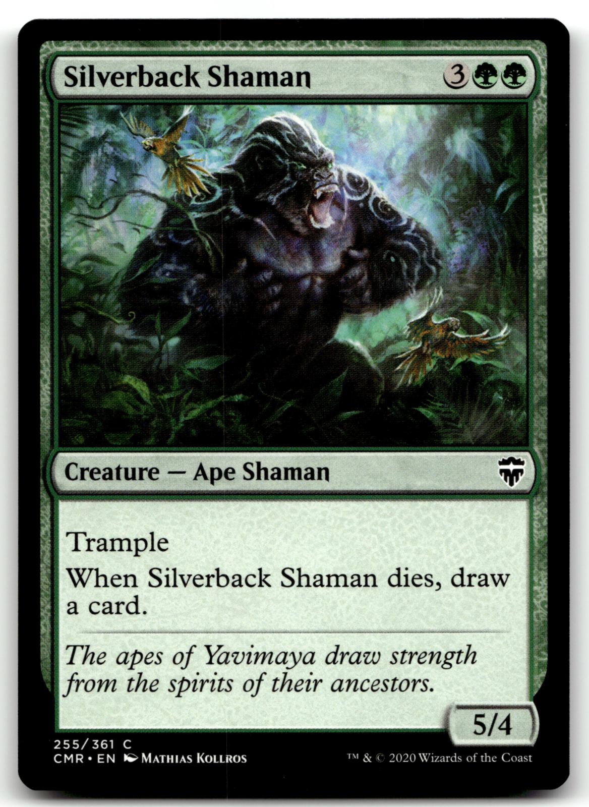Silverback Shaman 255 Common Commander Legends Magic: The Gathering Near Mint