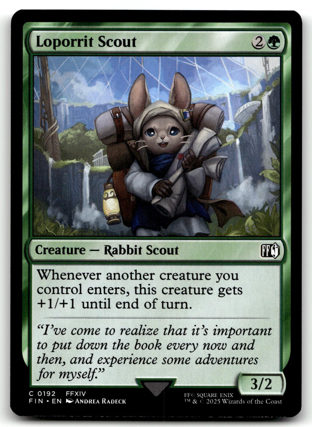 Loporrit Scout 192 Common FINAL FANTASY Magic: The Gathering Near Mint