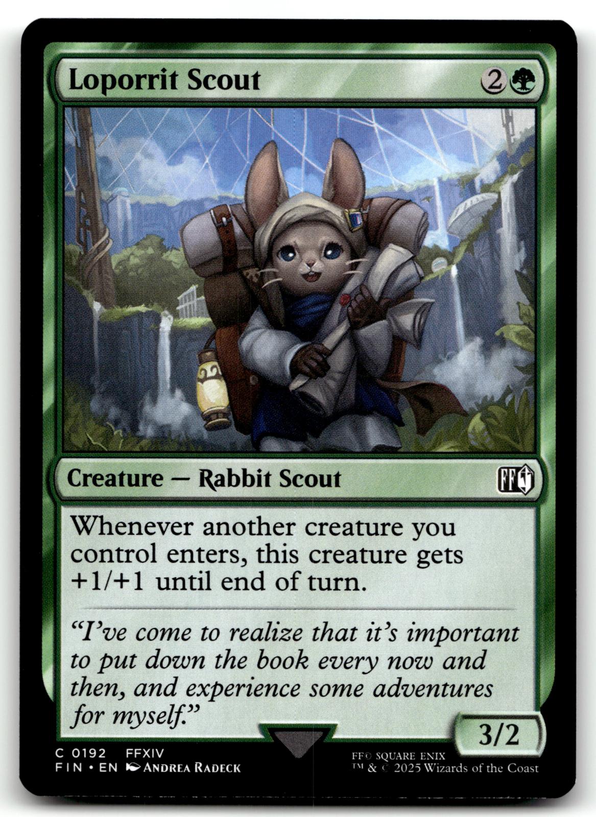 Loporrit Scout 192 Common FINAL FANTASY Magic: The Gathering Near Mint