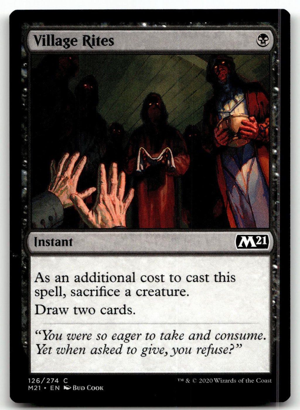 Village Rites 126 Common Core Set 2021 Magic: The Gathering Near Mint