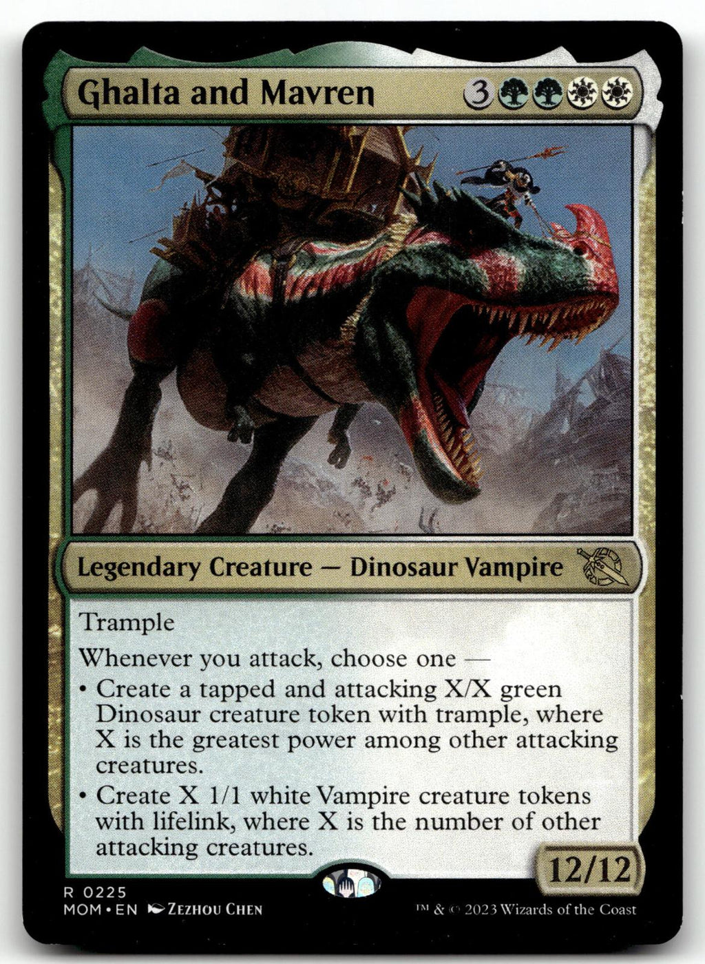 Ghalta and Mavren 225 Promo Pack: March of the Machine Magic: The Gathering NM
